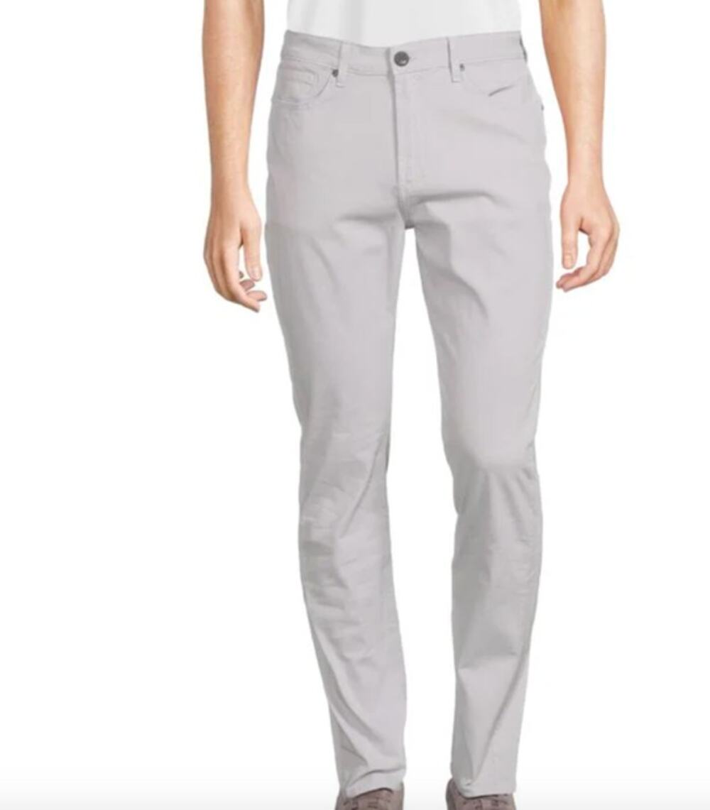 Monfrere Mens Brando 5 Pocket Cotton Linen Blend Slim Fit Jeans 40 x 30